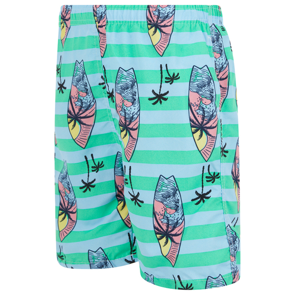 Boys Swim Trunks, Swimsuit Board Shorts, Elastic Bathing Suit, Surfing - Picture 2 of 5